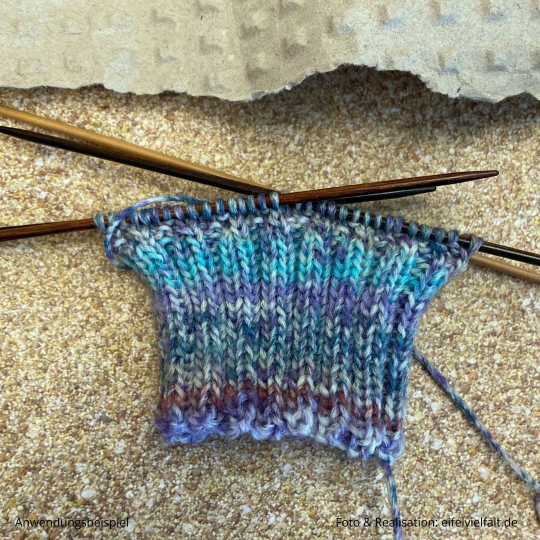 Bündchen bei Stricksocke Nagelsfluhkette mit Socks Soft Spin
