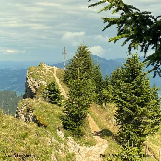 Ausblick auf den Steineberg im Allgäu - Gipfel der Nagelfluhkette