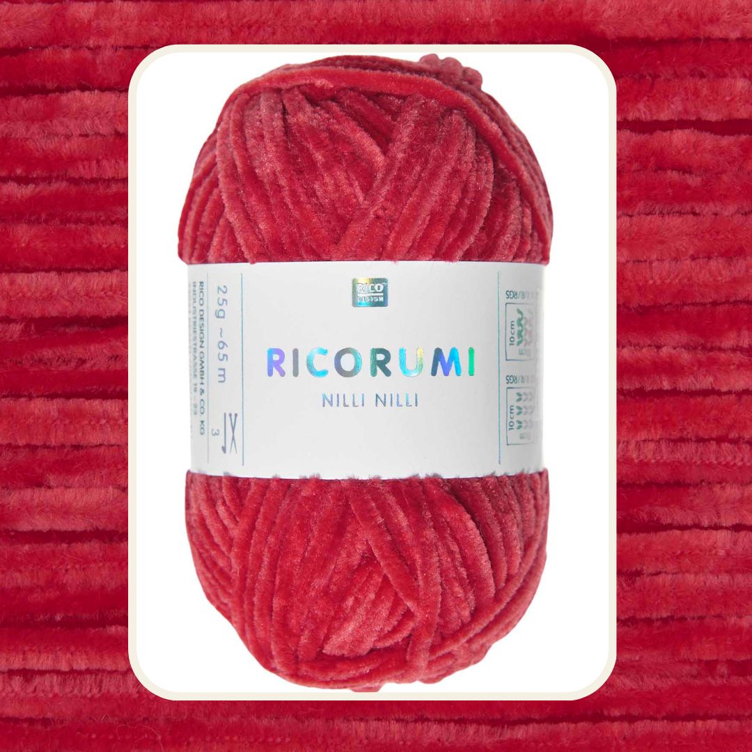 Ricorumi Nilli Nilli 25g 100% Polyester 009 rot