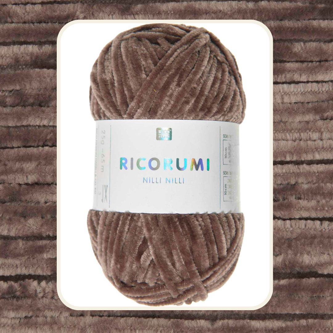 Ricorumi Nilli Nilli 25g 100% Polyester 024 schokolade