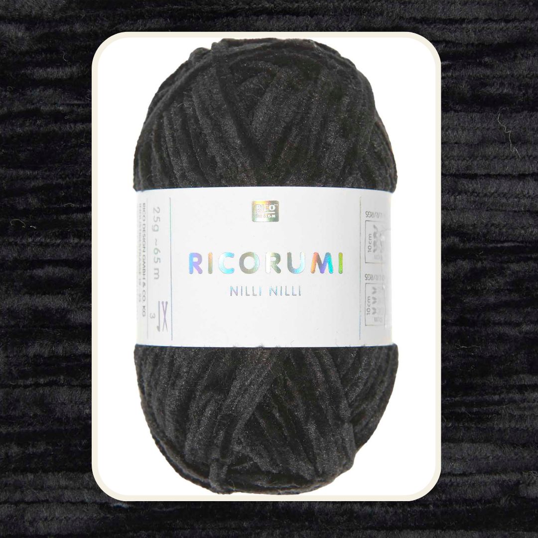 Ricorumi Nilli Nilli 25g 100% Polyester 027 schwarz