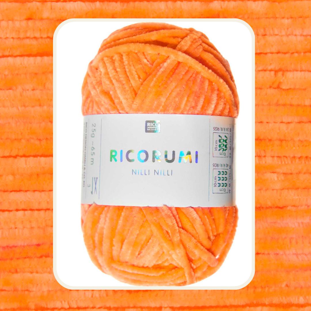 Ricorumi Nilli Nilli 25g 100% Polyester 029 neon orange