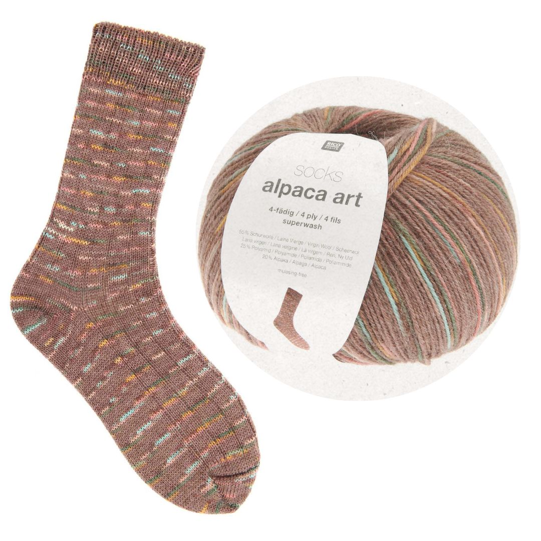 Sockenwolle Alpaca Art 100g 007 beere Stricksocken