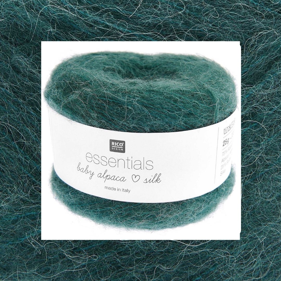 essentials Baby Alpaca loves Silk 005 petrol