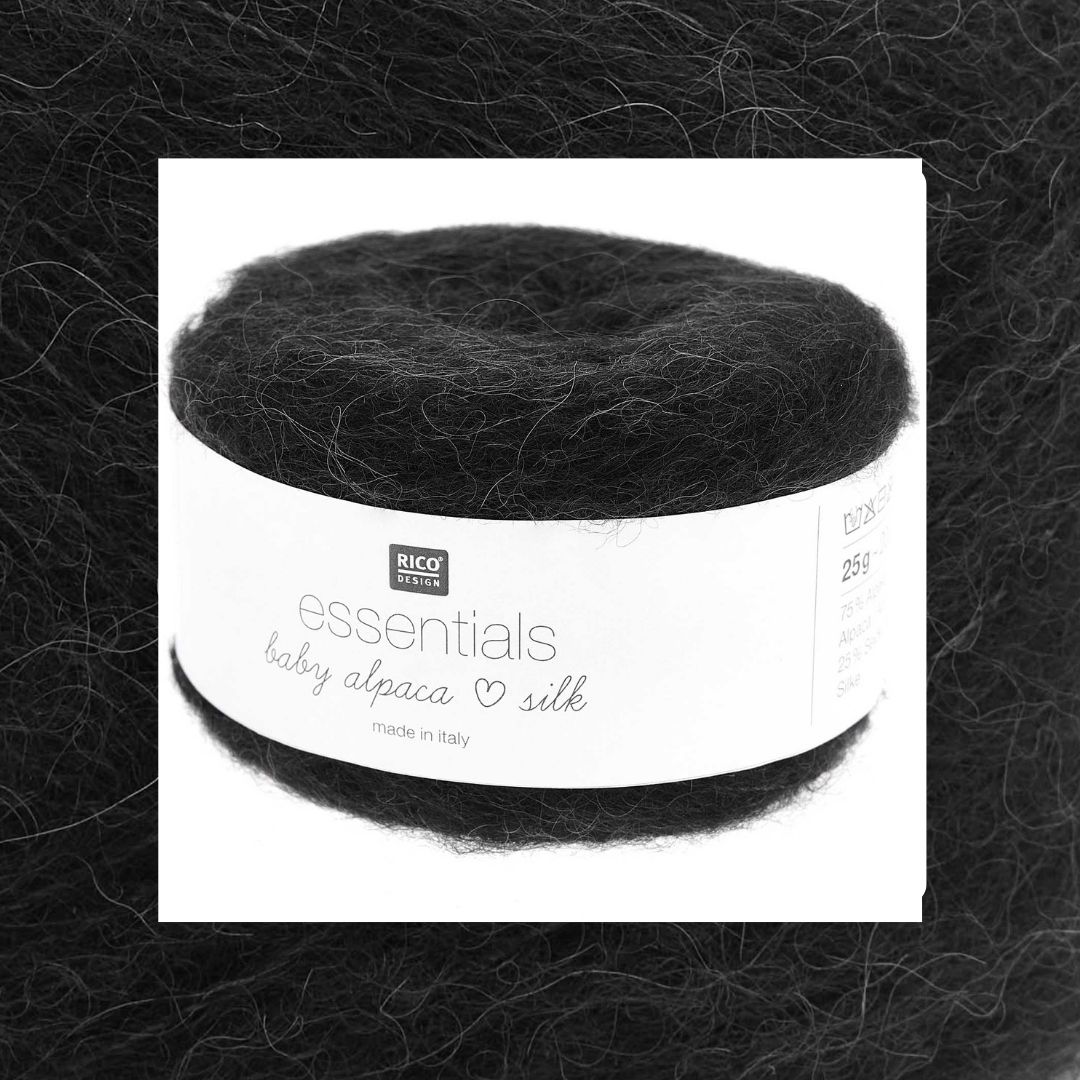 essentials Baby Alpaca loves Silk 006 schwarz