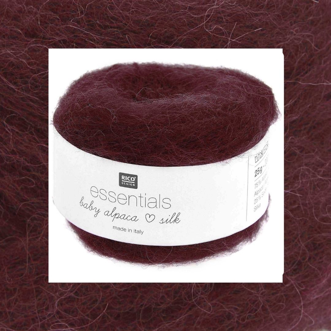 essentials Baby Alpaca loves Silk 009 bordeaux