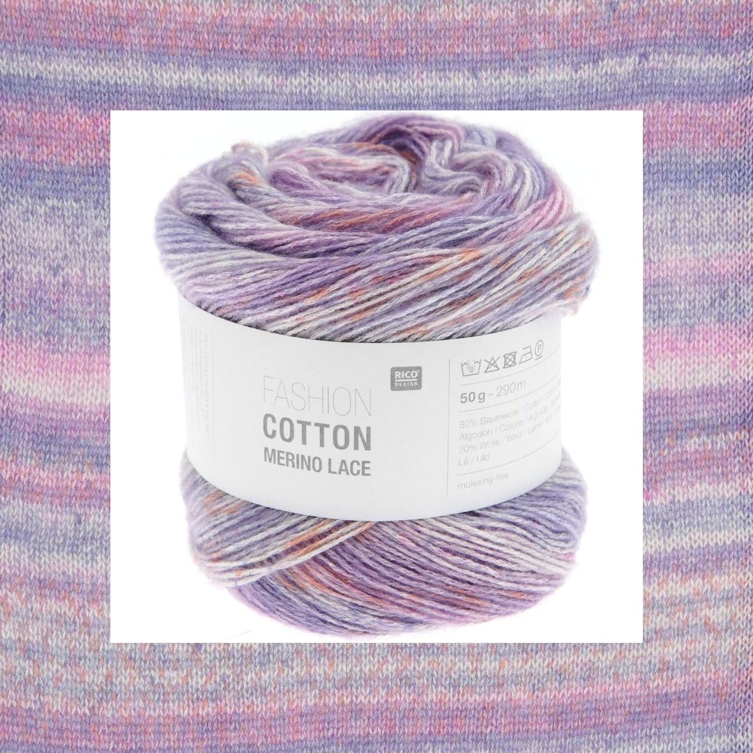 Fashion Cotton Merino Lace Wolle Baumwolle 007 lilac