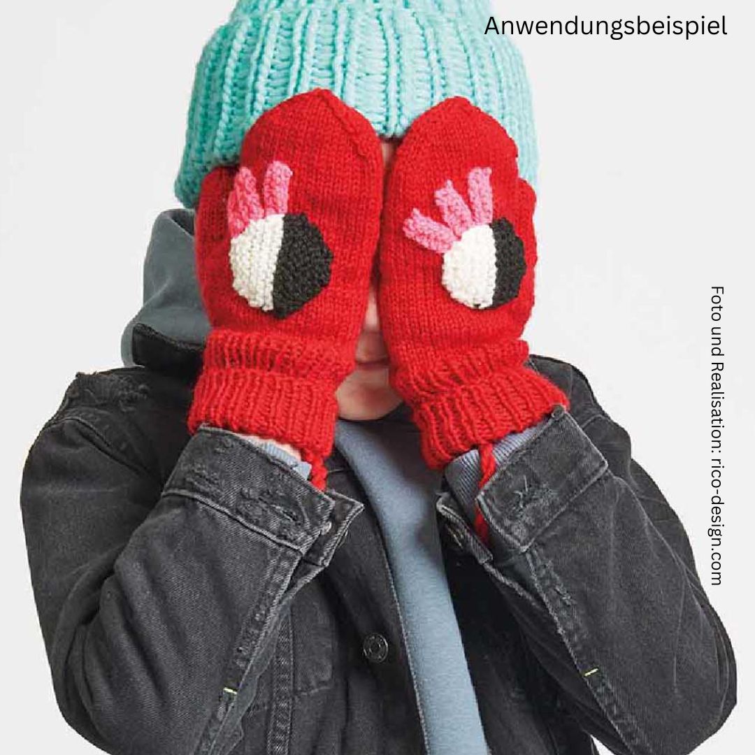 Essentials Soft Merino aran Wolle Handschuhe stricken sticken