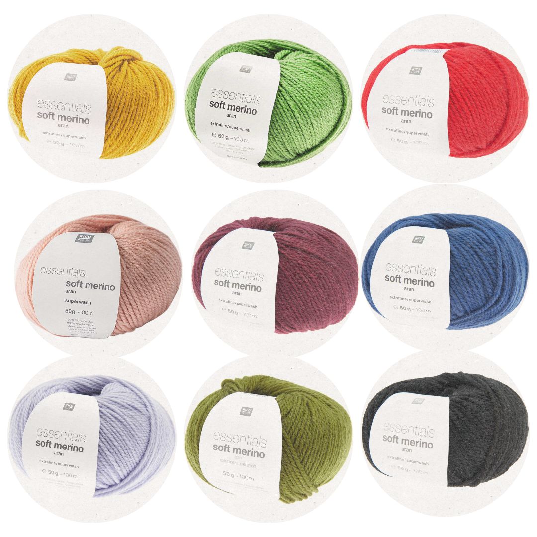 Essentials Soft Merino aran Rico-Design Farbauswahl