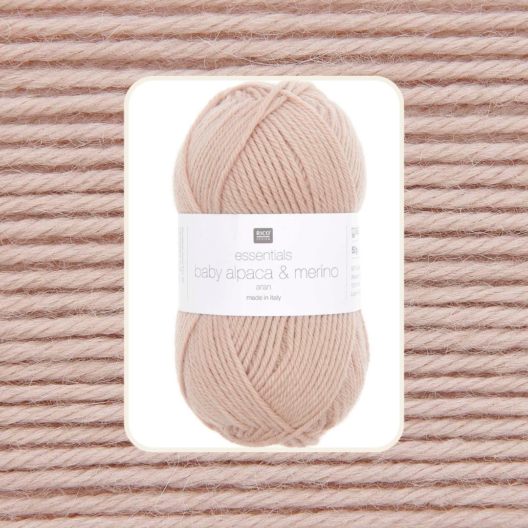 Baby Alpaca Merino aran 50g 100m 002 beige