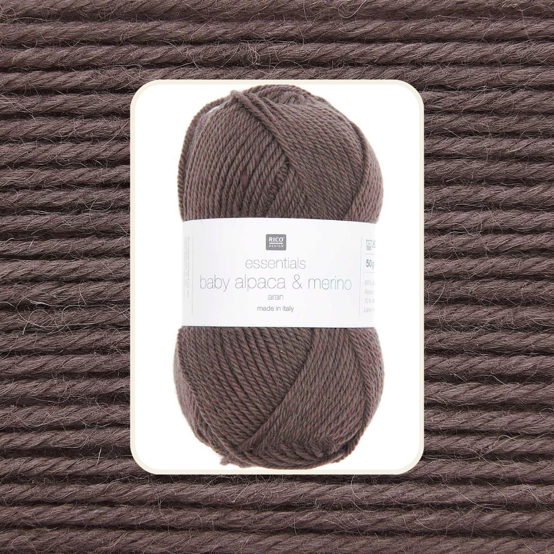 Baby Alpaca Merino aran 50g 100m 006 taupe