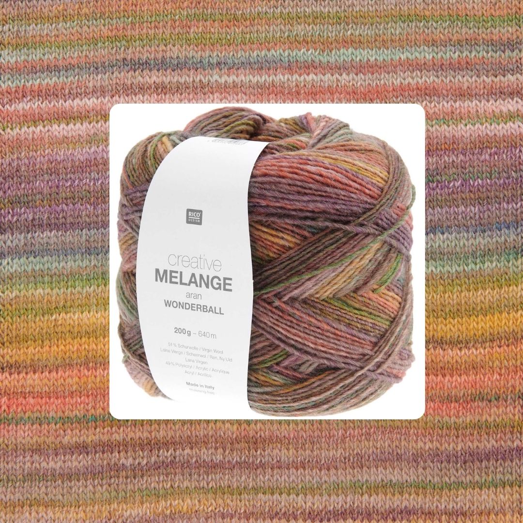 Creative Melange Wonderball aran 200g 640 m 026 terra Wolle