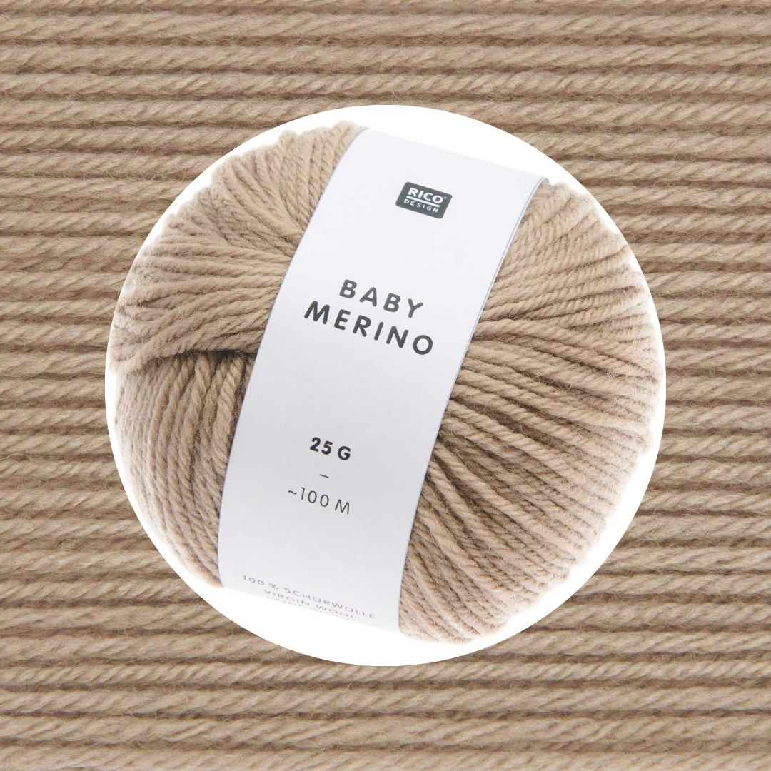 Baby Merino 25g 100m Wolle stricken häkeln 003 beige