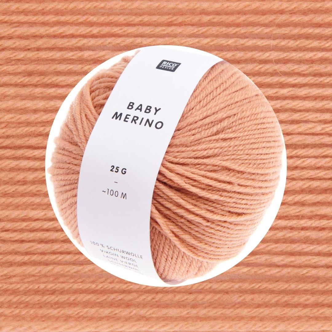 Baby Merino 25g 100m Wolle stricken häkeln 008 puder