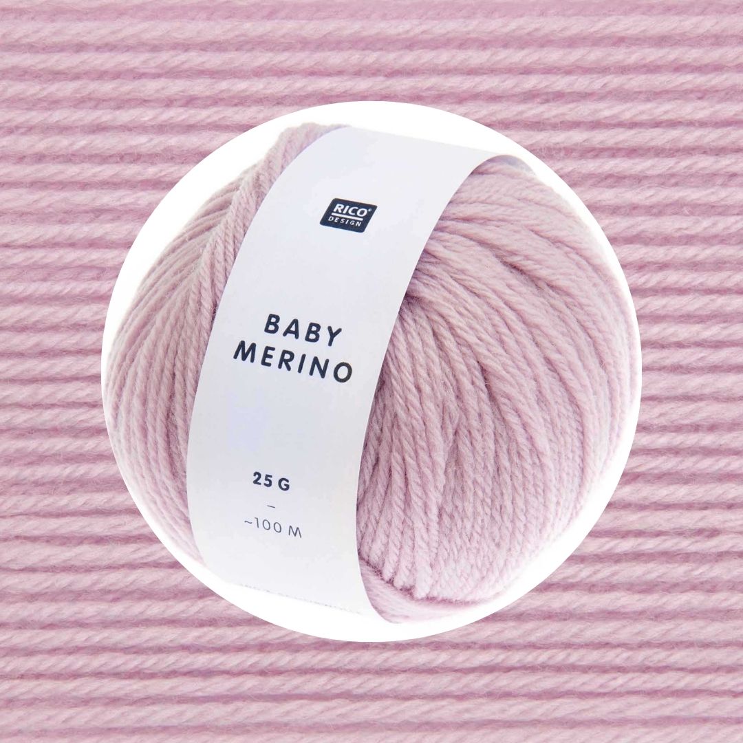 Baby Merino 25g 100m Wolle stricken häkeln 009 flieder