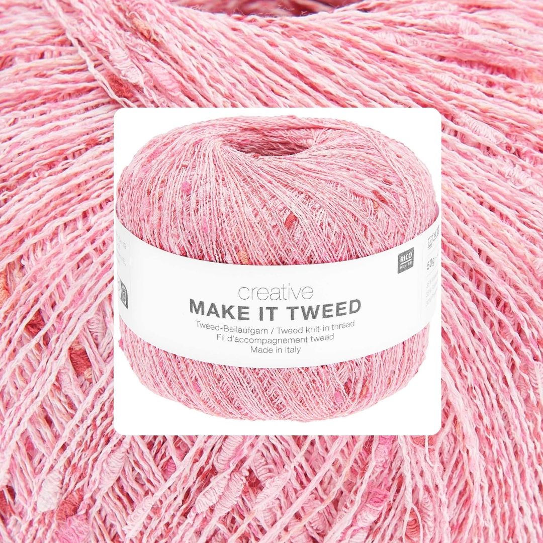 Creative Make It Tweed Beilaufgarn 50g 475m 003 bubblegum rosa pink Verlaufsfarben