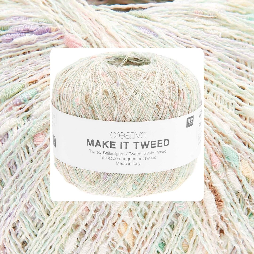 Creative Make It Tweed Beilaufgarn 006 pastel 50g 475m stricken häkeln