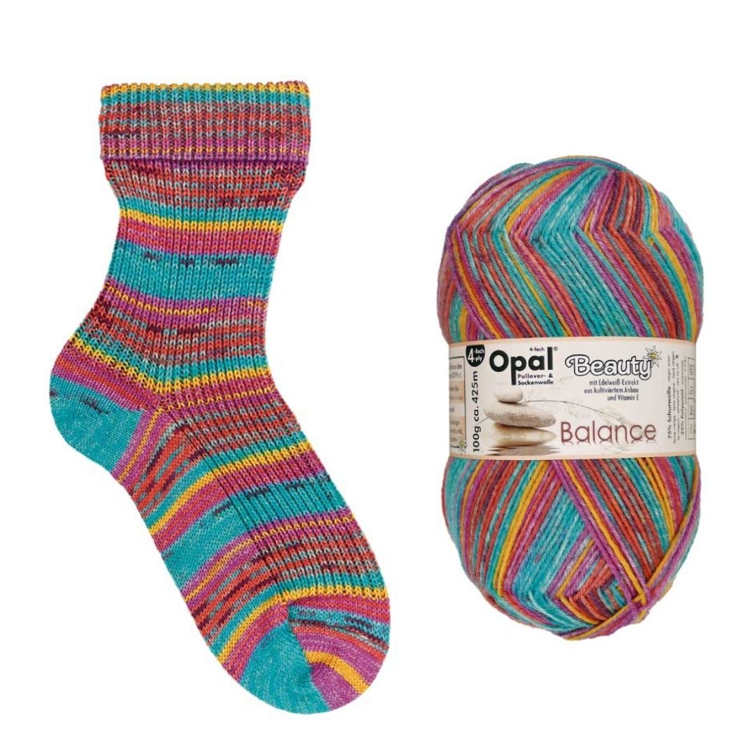 Sockenwolle Beauty Balance zeitlose Freude Opal Stricksocken Knäuel