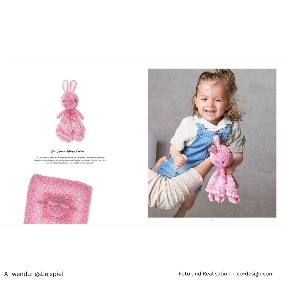 Baby Blankies tierisch süße Schmusetücher häkeln - Anleitungsheft Hase
