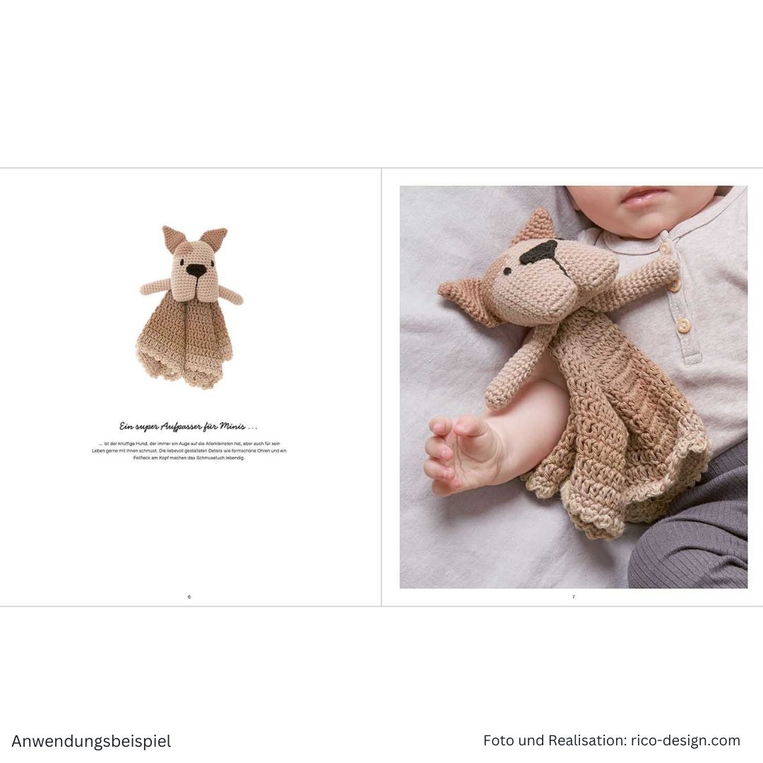 Baby Blankies tierisch süße Schmusetücher häkeln - Anleitungsheft Hund