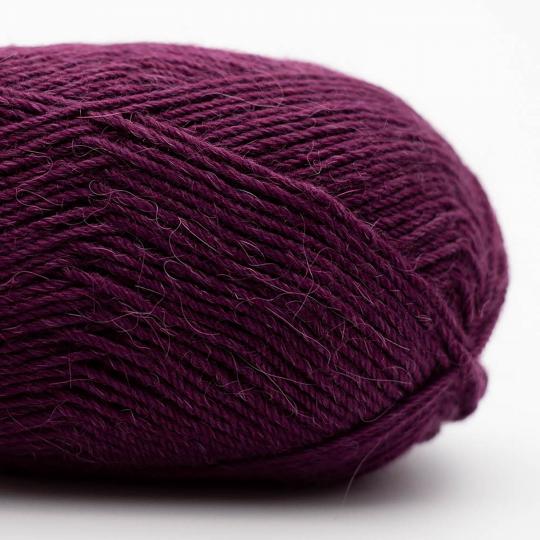 Edelweiß Alpaka 25g 100m Sockenwolle mit 10% Alpaka-Anteil Farbe 009 dunkelviolett