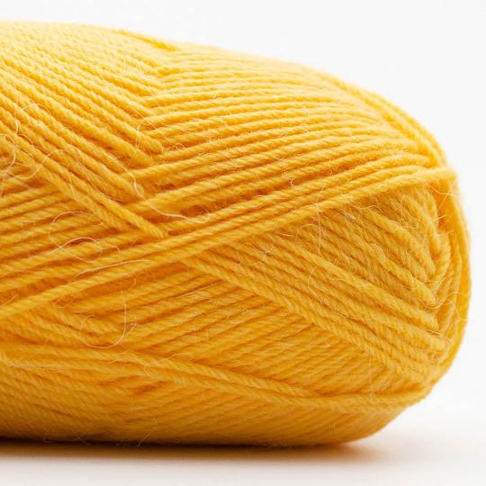Edelweiß Alpaka 25g 100m Sockenwolle mit 10% Alpaka-Anteil Farbe 016 gelb