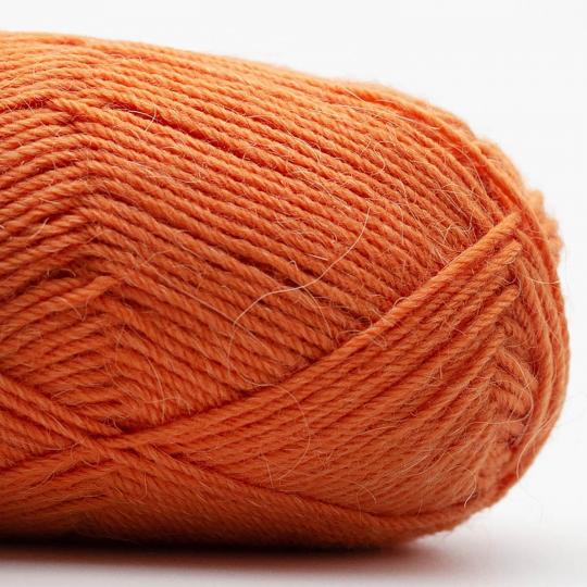 Edelweiß Alpaka 25g 100m Sockenwolle mit 10% Alpaka-Anteil Farbe 019 dunkelorange