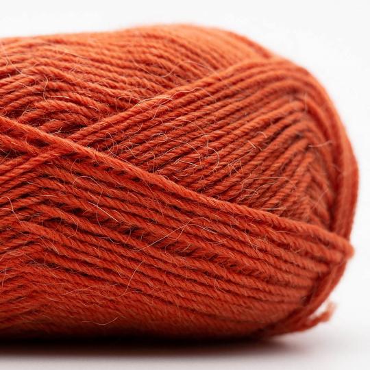 Edelweiß Alpaka 25g 100m Sockenwolle mit 10% Alpaka-Anteil Farbe 020 rost