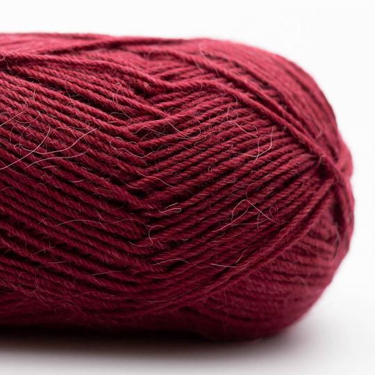 Edelweiß Alpaka 25g 100m Sockenwolle mit 10% Alpaka-Anteil Farbe 022 bordeaux