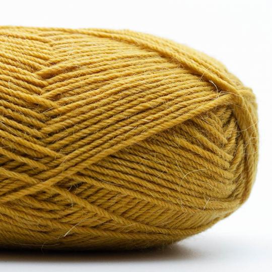 Edelweiß Alpaka 25g 100m Sockenwolle mit 10% Alpaka-Anteil Farbe 031 honig