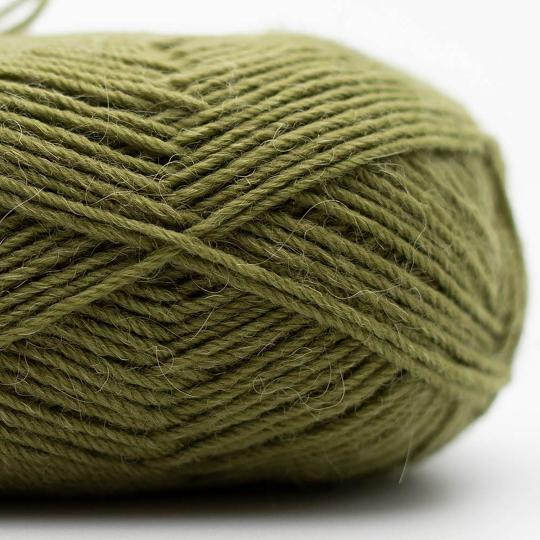 Edelweiß Alpaka 25g 100m Sockenwolle mit 10% Alpaka-Anteil Farbe 048 olivenzweig