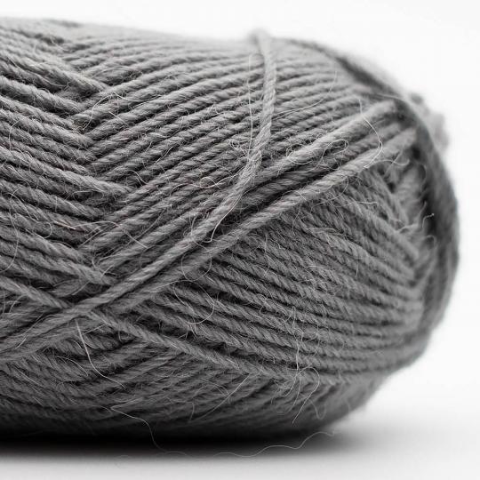Edelweiß Alpaka 25g 100m Sockenwolle mit 10% Alpaka-Anteil Farbe 052 stahlgrau