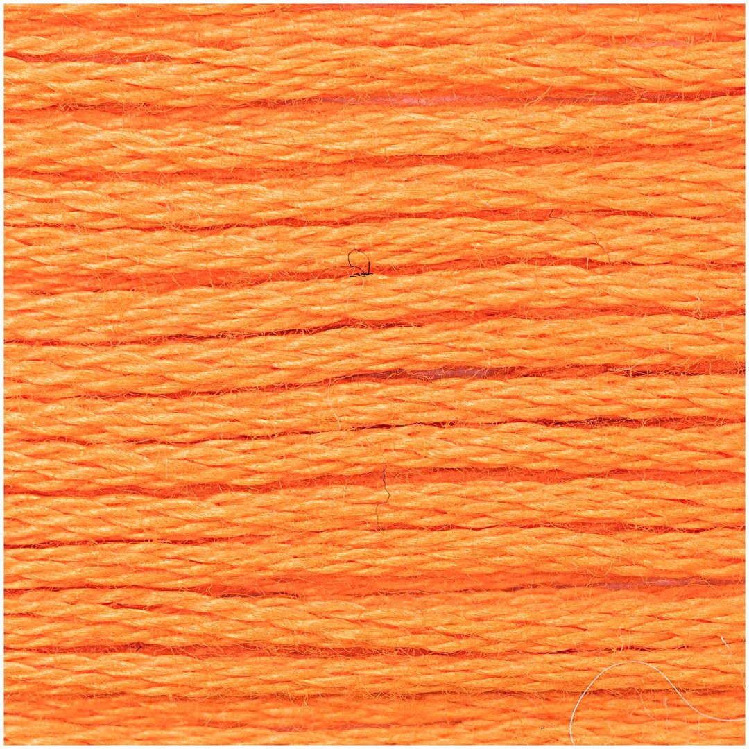 Stickgarn Sticktwist Rico-Design 6-fach 8m 100% Baumwolle Nr. 017 Farbe orange 04