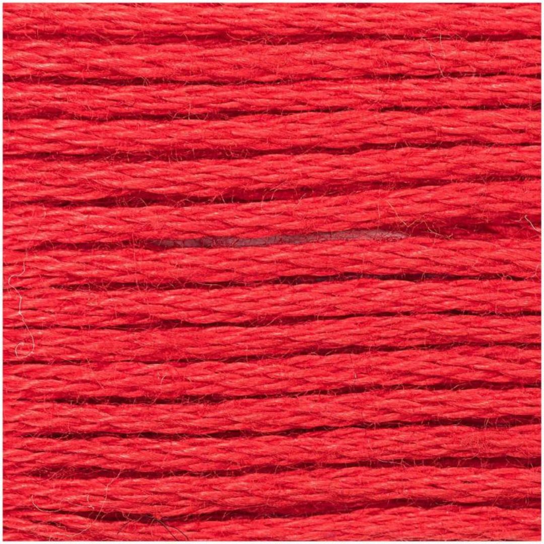 Stickgarn Sticktwist Rico-Design 6-fach 8m 100% Baumwolle Nr. 030 Farbe brilliantrot 05
