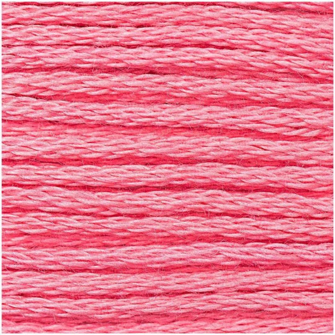 Stickgarn Sticktwist Rico-Design 6-fach 8m 100% Baumwolle Nr. 037 Farbe rot 02