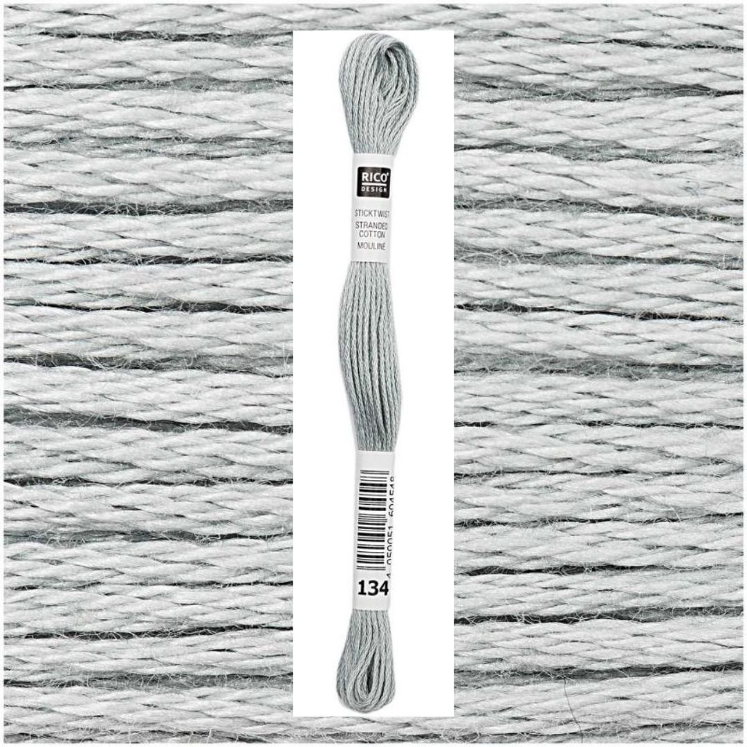 Stickgarn Sticktwist Rico-Design 6-fach 8m 100% Baumwolle Nr. 134 Farbe petrol 03