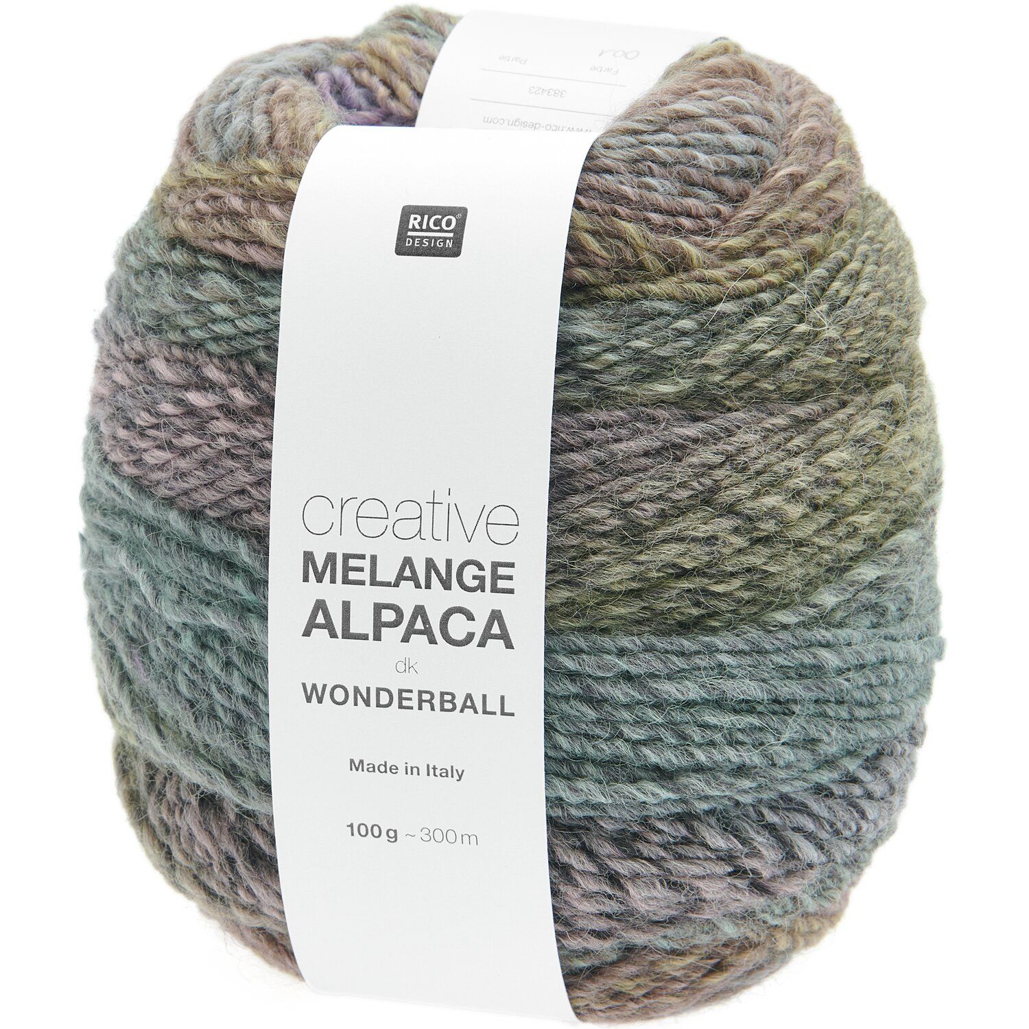 	

Creative Melange Alpaca Wonderball dk 100g 300m Lauflänge Farbe pastels Nr. 001