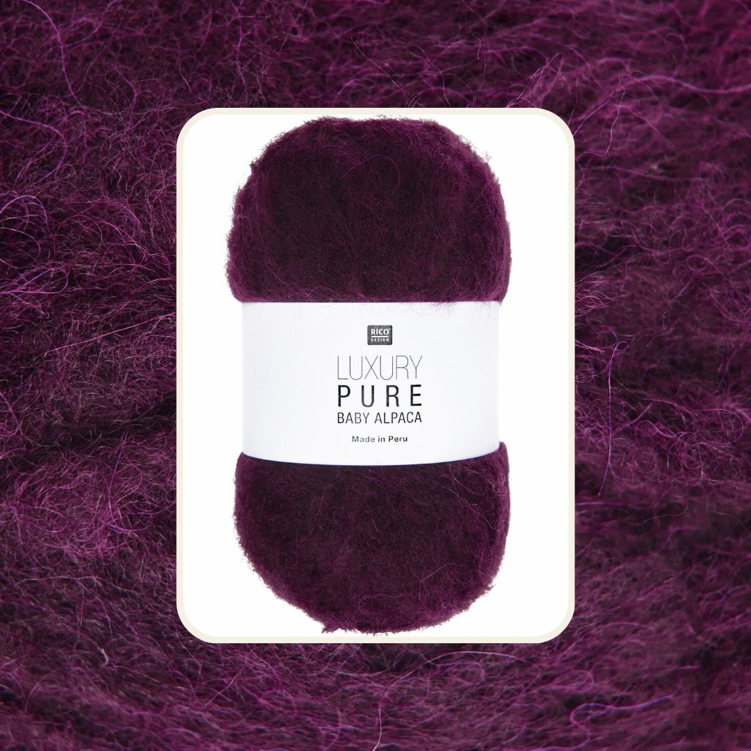 Alpakawolle Luxury Pure Alpaca 50g 150m Farbe bordeaux Nr. 004