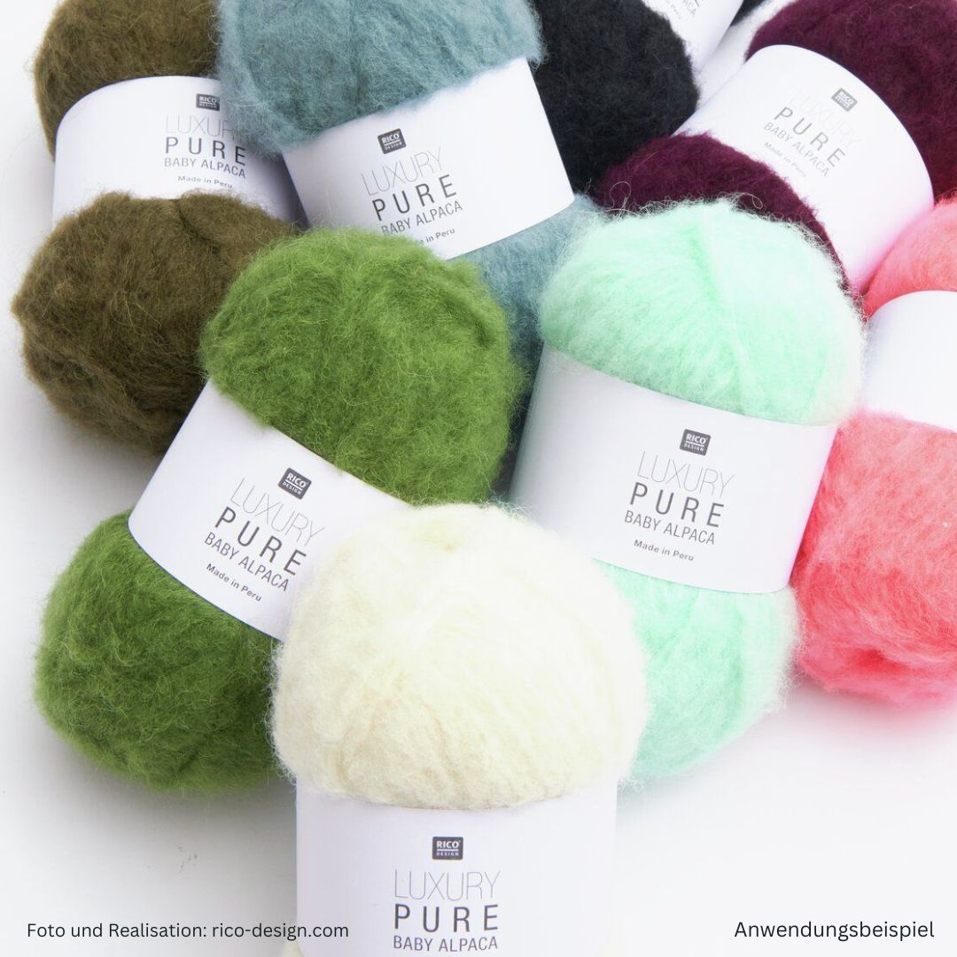 Alpakawolle Luxury Pure Alpaca 50g 150m Farbauswahl - alle Farben
