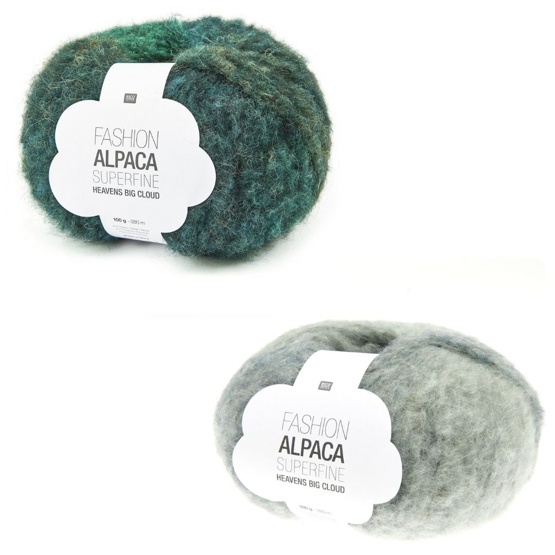 Fashion Alpaca superfine Heavens Big Cloud 2 Knäuel als Farbauswahl Wolle zum Stricken oder Häkeln in 100g mit 280m Lauflänge
