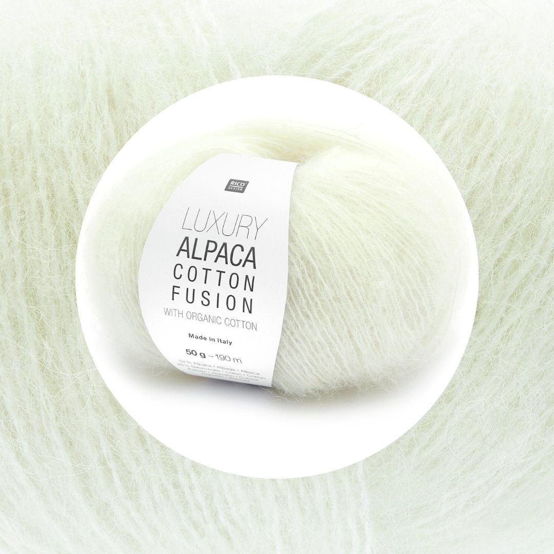 Luxury Alpaca Cotton Fusion Alpakawolle Baumwolle Farbe 001 creme