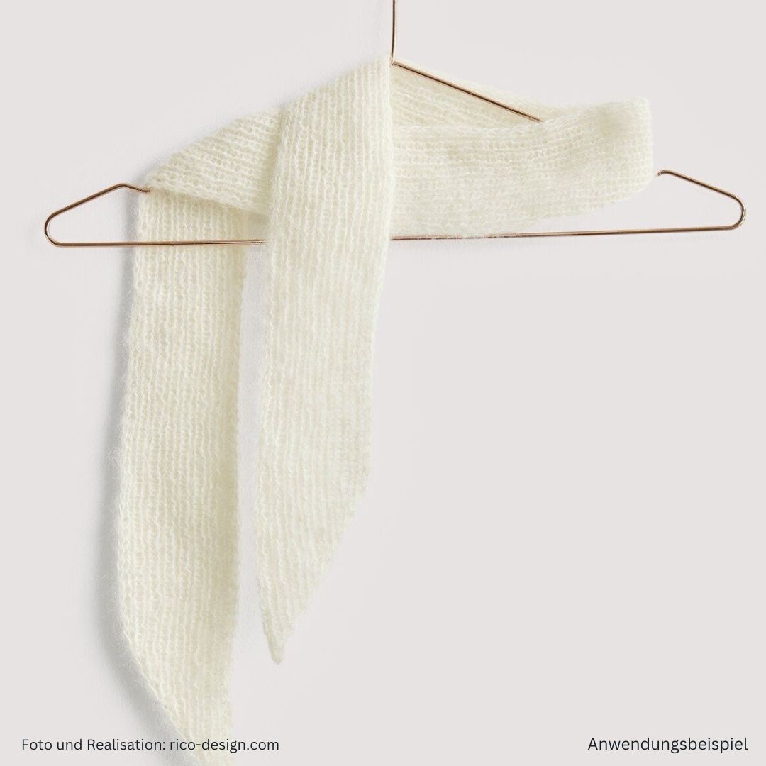 Luxury Alpaca Cotton Fusion Alpakawolle Baumwolle Muster Minischal creme