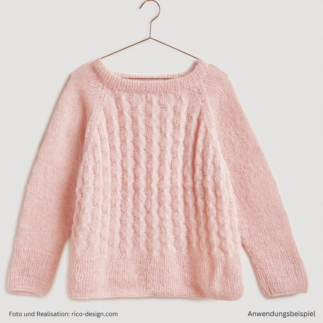 Luxury Alpaca Cotton Fusion Alpakawolle Baumwolle Muster Pulli apricot