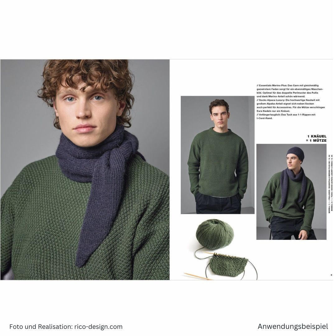 Made by Me Men Nr 3 Strickanleitung männliche Modelle Seite 4 und 5