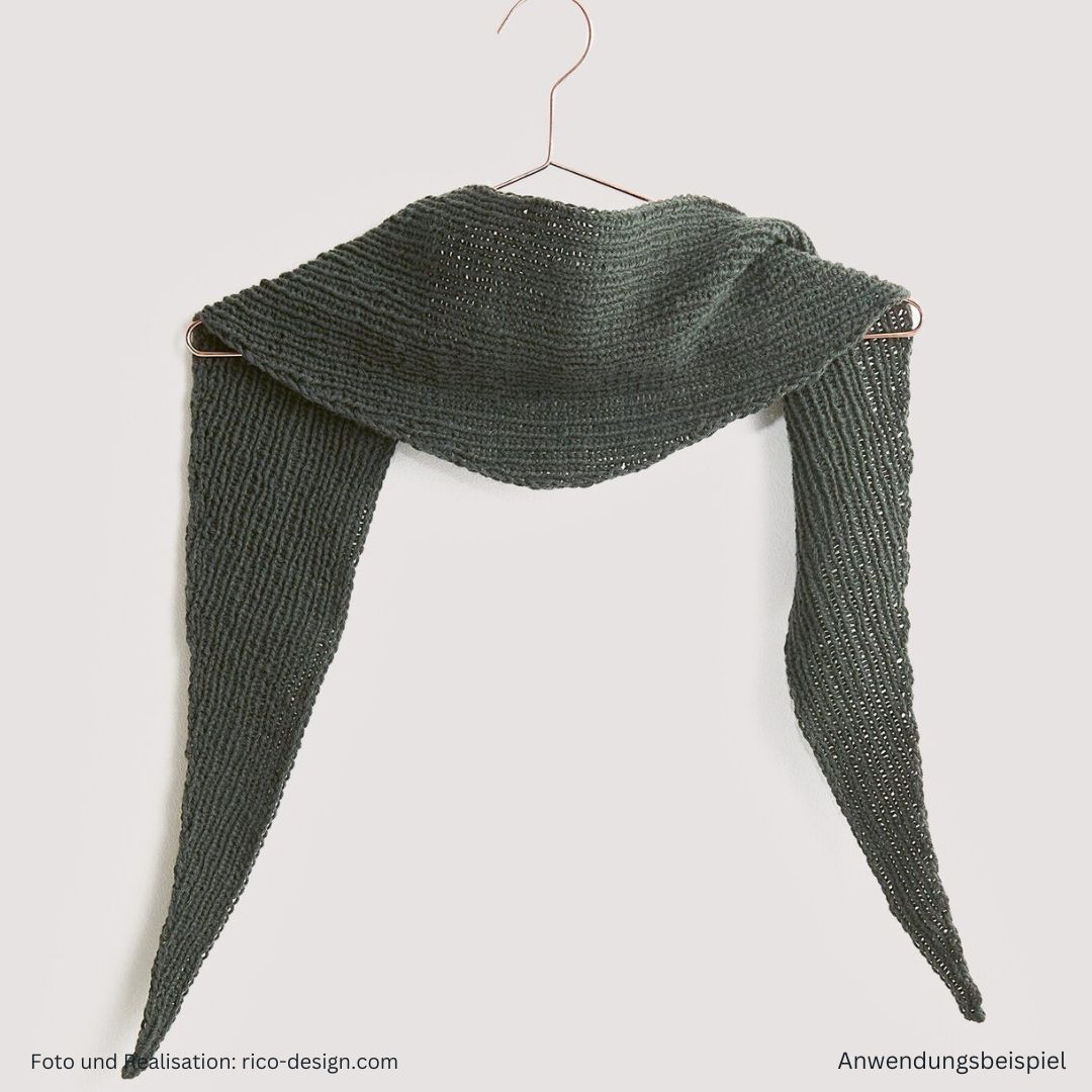Anleitungsheft zum Stricken Luxury Knits Premium Natural Fibres -  Schaltuch in Dreiecksform