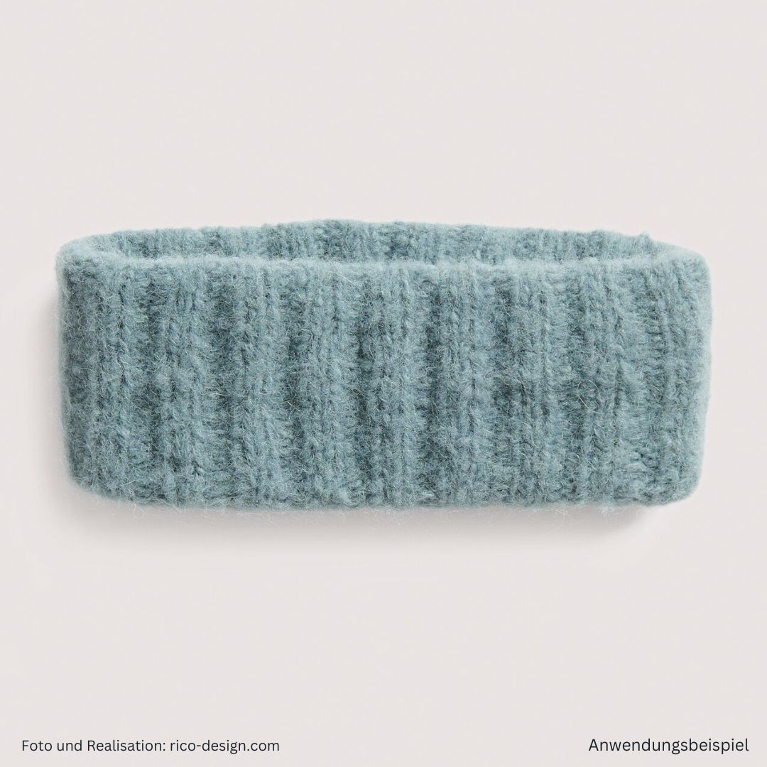 Anleitungsheft zum Stricken Luxury Knits Premium Natural Fibres - Stirnband in eisblau