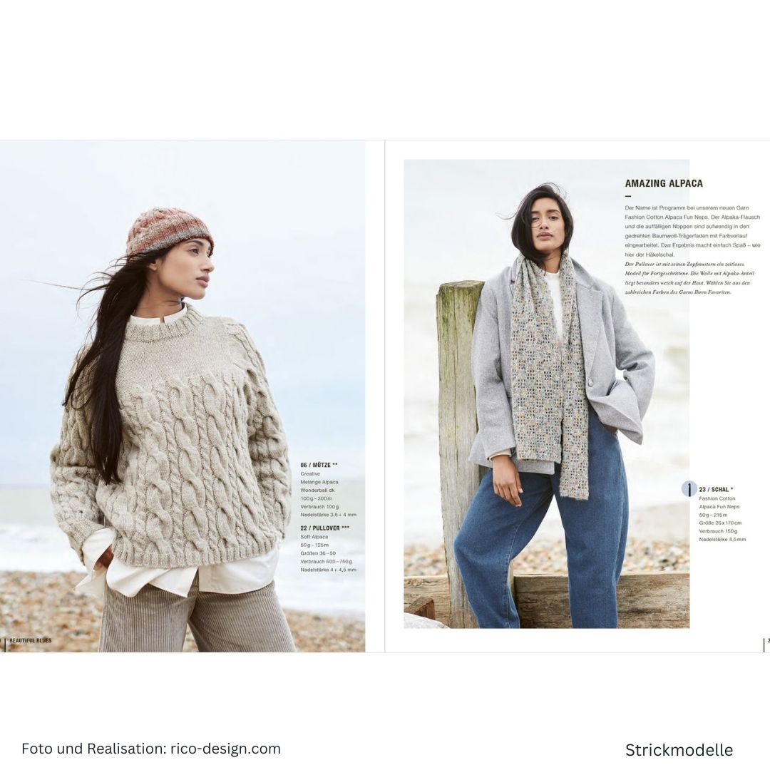Lovewool Nr. 21 Das Handstrickmagazin Herbst-/Winterkollektion - Strick-/Häkelmodelle Seite 30 und 31