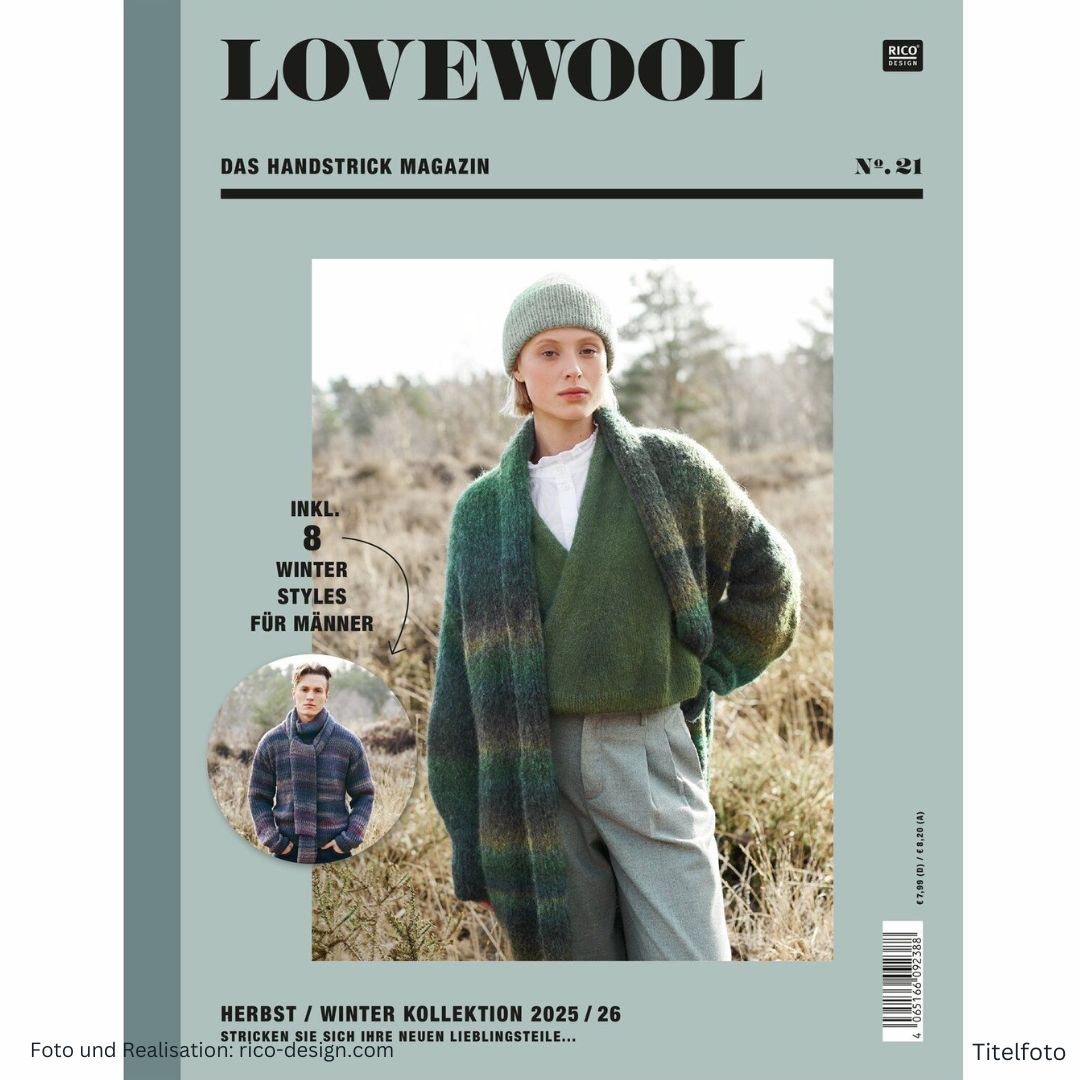 Lovewool Nr. 21 Das Handstrickmagazin incl. Mode für Männer - Titelseite