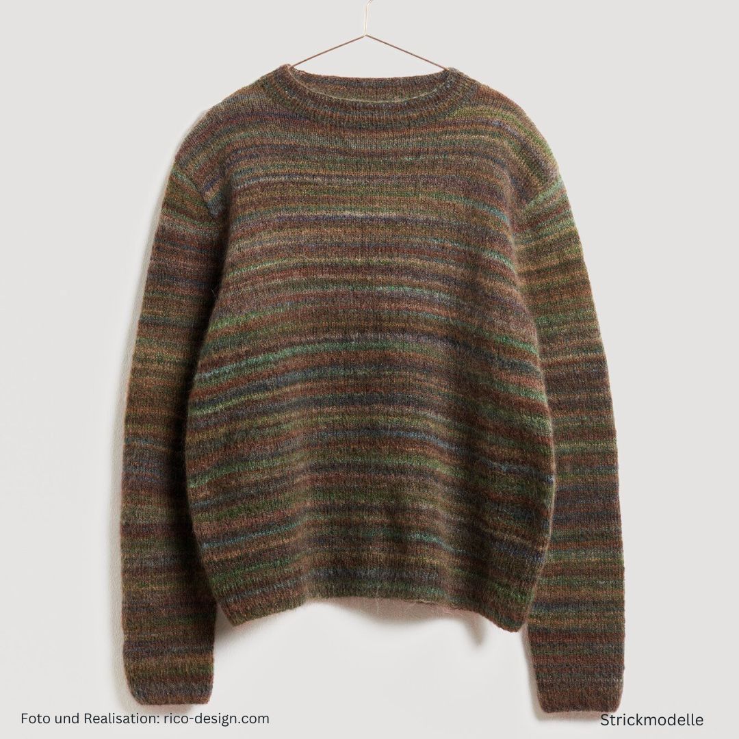 Lovewool Nr. 21 Strickanleitung Pulli in Erdtönen Rundhals