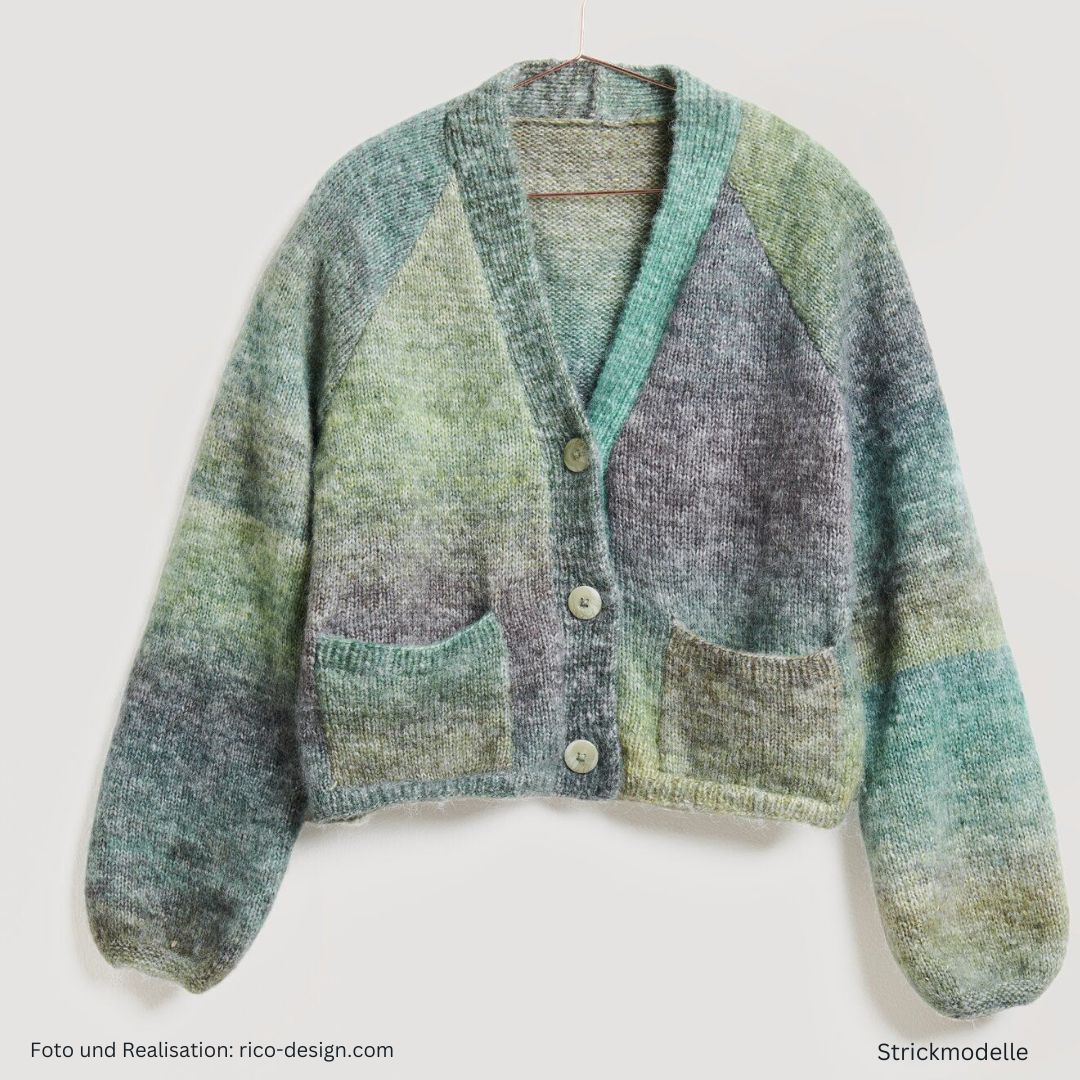 Lovewool Nr. 21 Strickanleitung Weste mit Knopfleiste und V-Ausschnitt